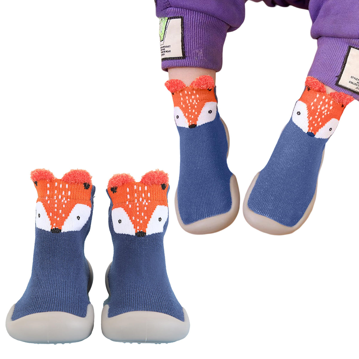 Bembika Baby Sock Shoes  Soft, Stretchy, Cotton Baby Sock Shoes For Infants  Baby Booties With Socks For Children, Ideal Kids  1
