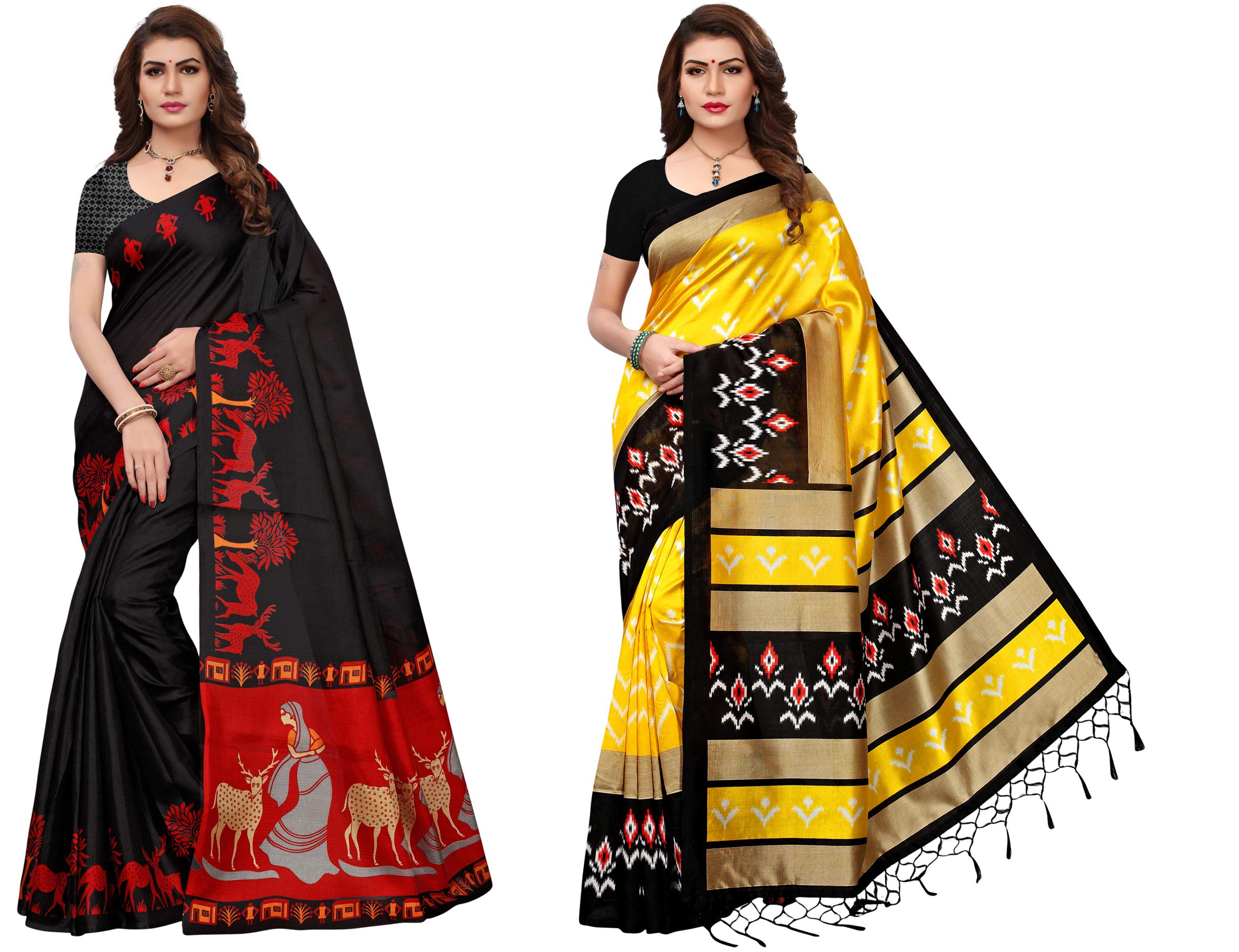 Gosriki WomenS Cotton Saree (Ibcombo-271-Flex_Multicolor)