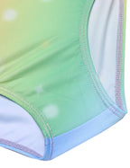 Zaclotre Kid Girls Gymnastic Leotard Long Sleeve Color Gradient Sparkly Ballet Dance One Piece Outfit 150(7-8Y) Rainbow