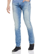 Pepe Jeans Men Mid Rise Slim Jeans (Pm206827Q05_Light Used_30), Blue
