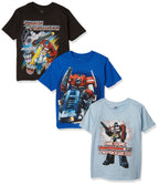 Transformers Little Boys' Boys Tee 3-Pack, Assorted, 7