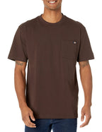 Dickies Men's Heavyweight Crew Neck Short Sleeve Tee Big, Chocolate, XX-Large Tall