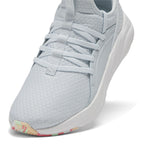 PUMA Carina Sneaker, Dewdrop White-Pel   Yellow, 2 US Unisex Little Kid