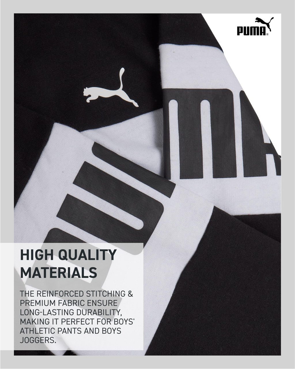 PUMA Boys' Jogger Set - 2 Piece Soft Fleece Pullover Crewneck Sweatshirts and Sweatpants For Boys - Casual Active Set (4-16), Si