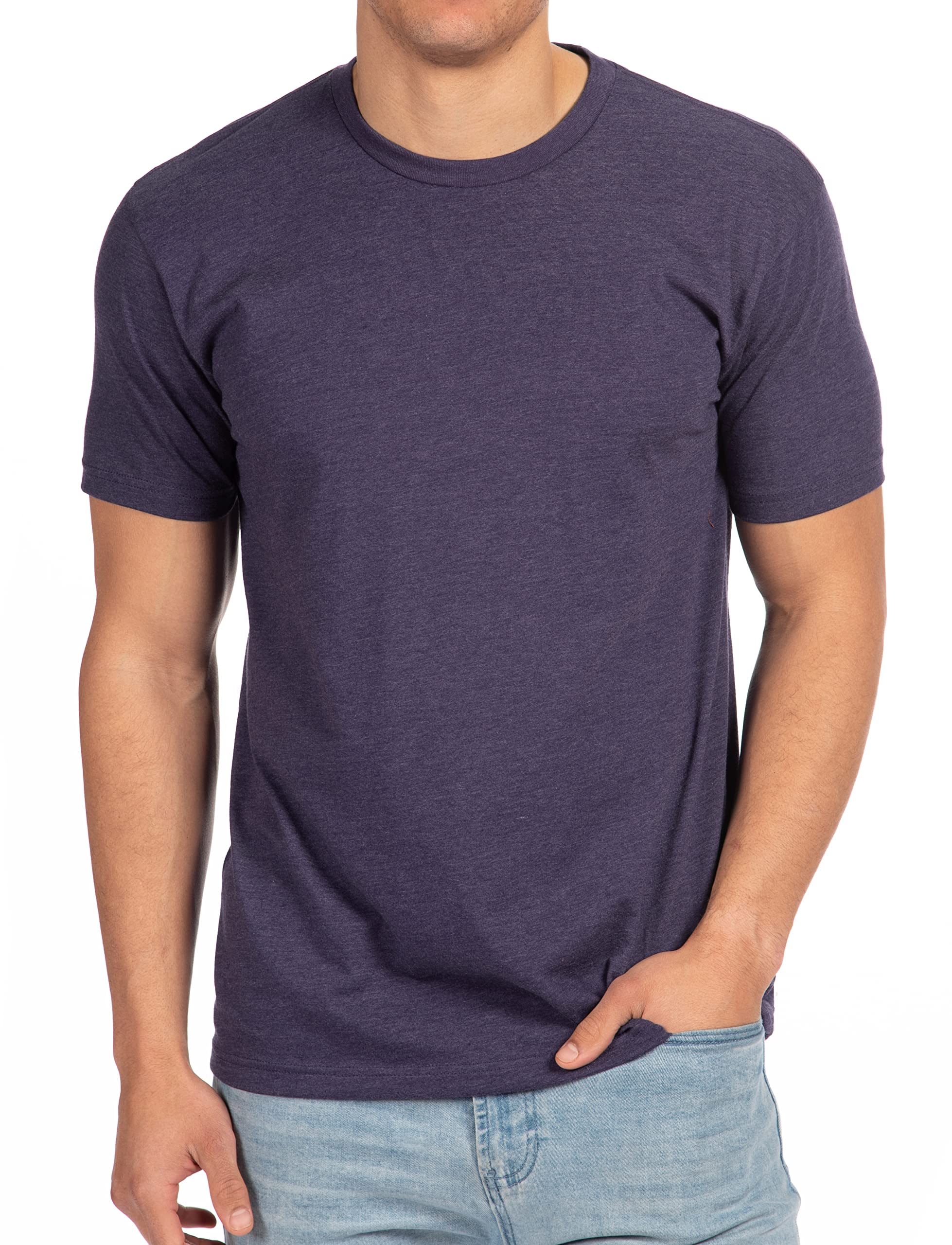 Next Level Mens Premium Fitted CVC Crew Tee (N6210) Storm xs