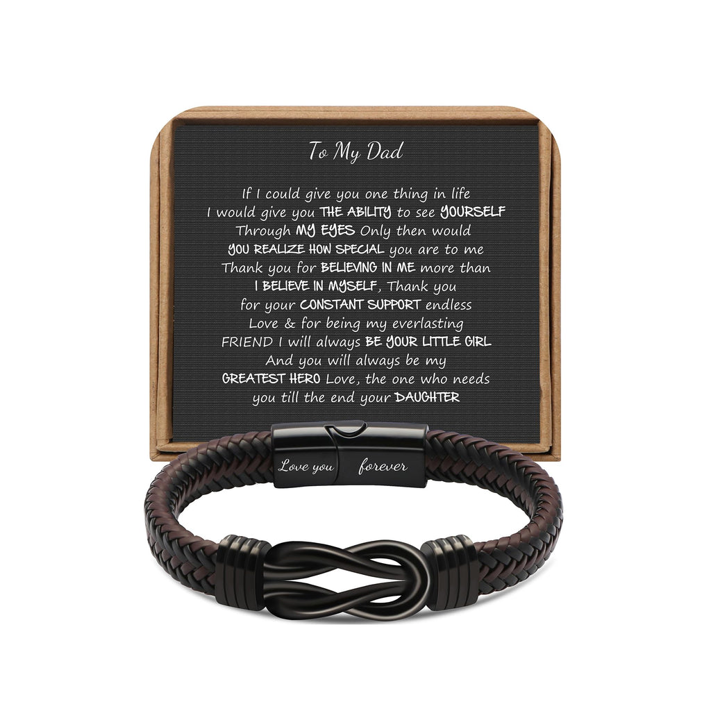 JoycuFF Dad Gifts for Birthday from Daughter, Gifts for Dad Unique Present for Father Ideas On Christmas Father's Day Knot Brace