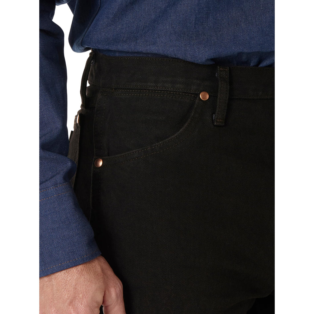 Wrangler Men's 13MWZ Cowboy Cut Original Fit Jean, Black Chocolate, 38W x 34L