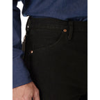 Wrangler Men's 13MWZ Cowboy Cut Original Fit Jean, Black Chocolate, 38W x 34L