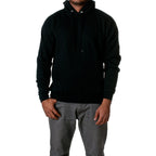 Hanes Men's Big and Tall Pullover EcoSmart Hooded Sweatshirt, Black, 4X Large