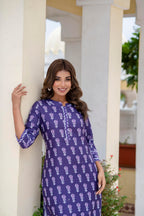 Yashika Regular Printed Cotton Blend Straight Kurta Pant Set-Elegant Ethnic Wear Ensemble Modern Women, Perfect For Any Occasion