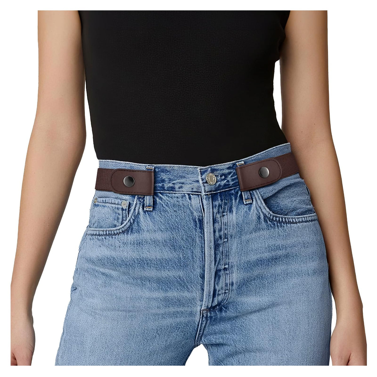 Whippy MenS And WomenS BuckleFree Comfortable Elastic No Bulge No Hassle Invisible Belt (Free Size) 22-36