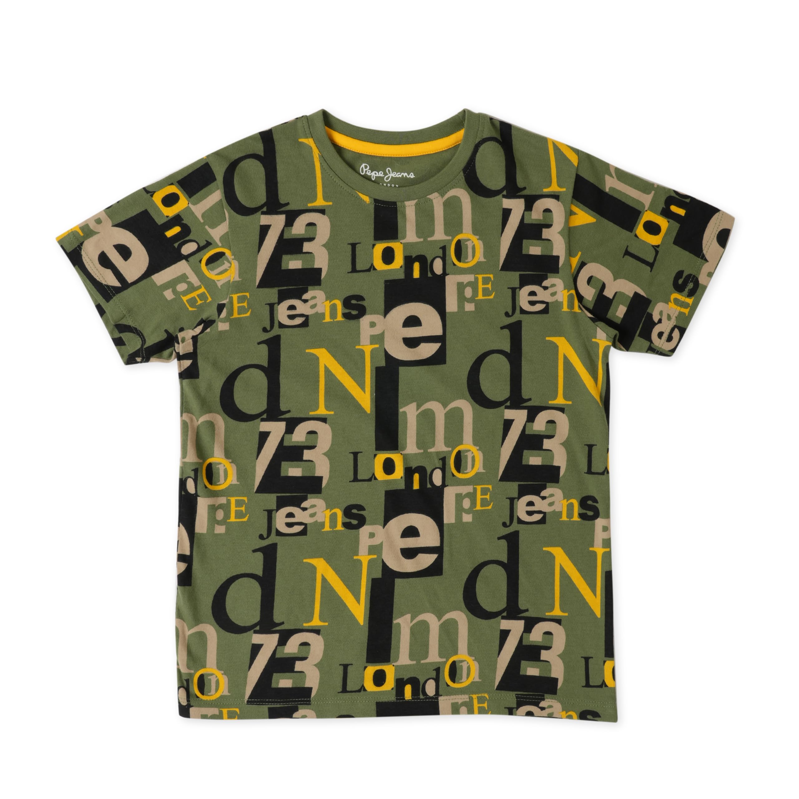 Pepe Jeans BoyS Regular Fit T-Shirt (Pb50363072810_Olive