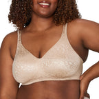 Playtex Women's 18-Hour Ultimate Lift Wireless Full-Coverage Bra, Single or 2-Pack, Almond Animal