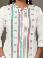 rangita Calf Length Printed A-Line Kurti