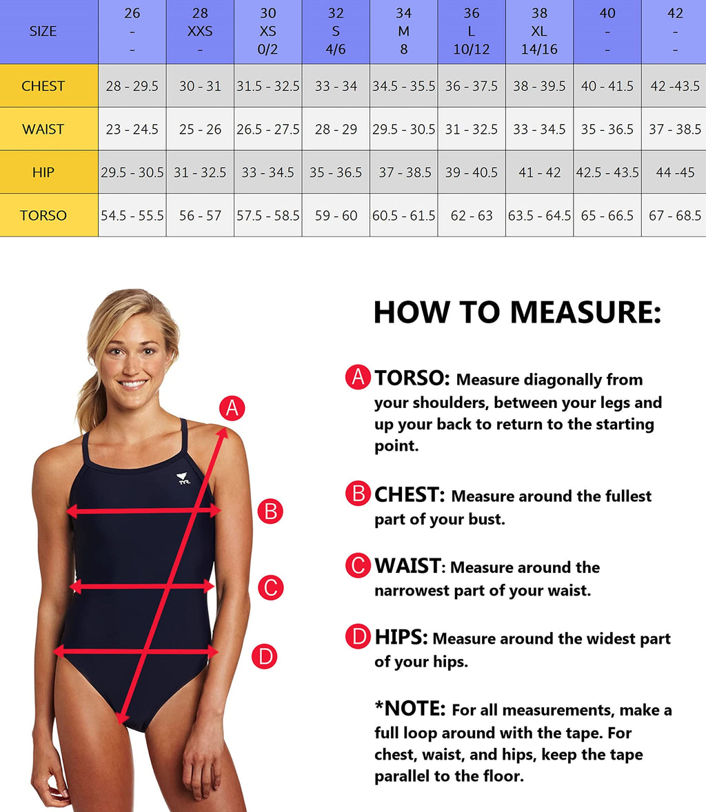 TYR Sport Women's Polyester Solid Square Neck Tank Swimsuit, Black, 24