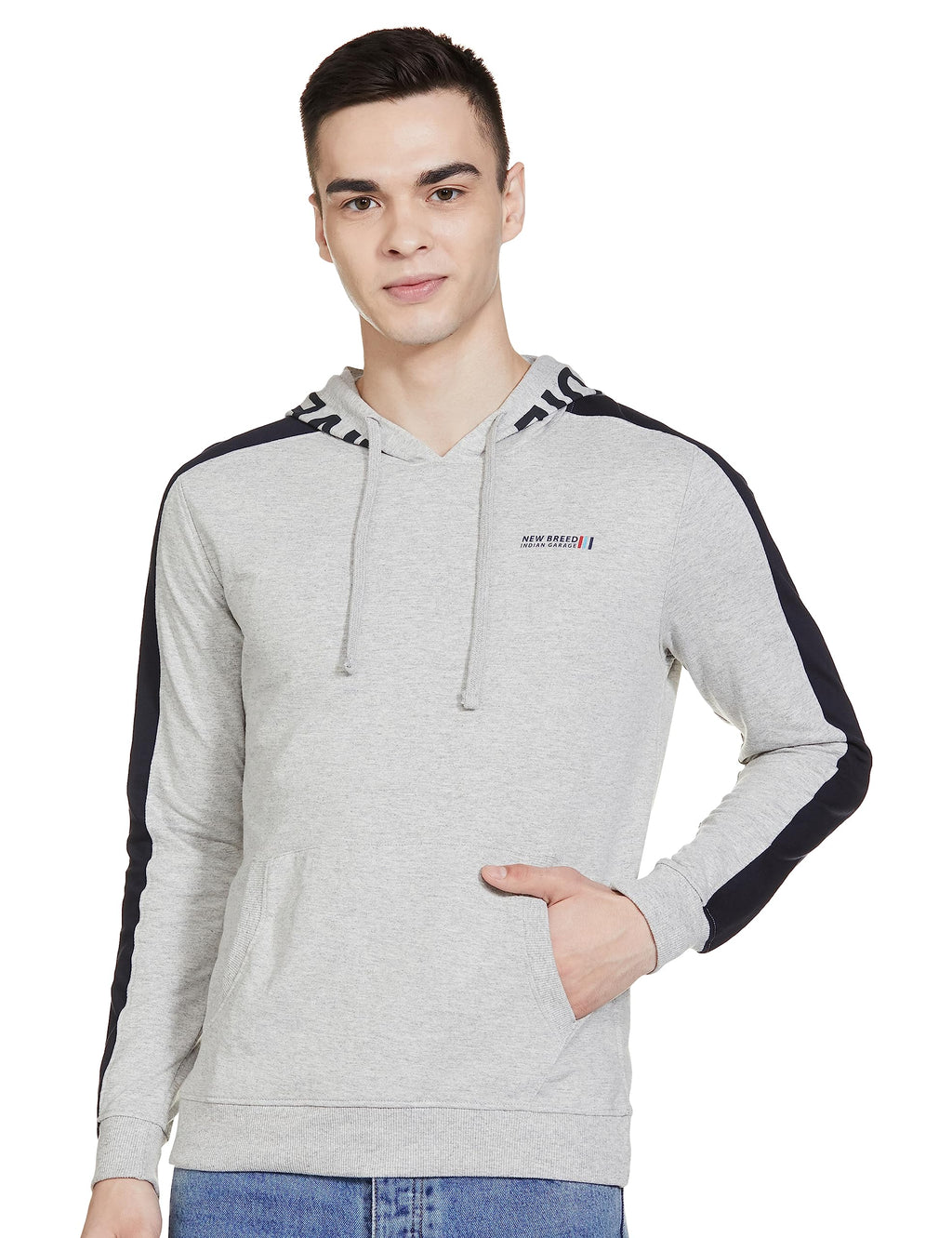 The Indian Garage Co Mens Long Sleeves Slim Fit Hoodie
