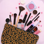 Cosmetic Bags for Women Small Leopard Makeup Bag for Purse Travel Toiletry Bag Accessories Organizer Zipper Pouch Gift Idea