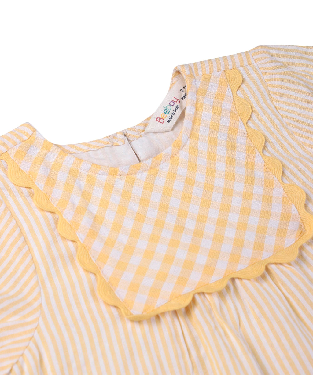Beebay Kids Girls Y/d lace Detail Dress Yellow