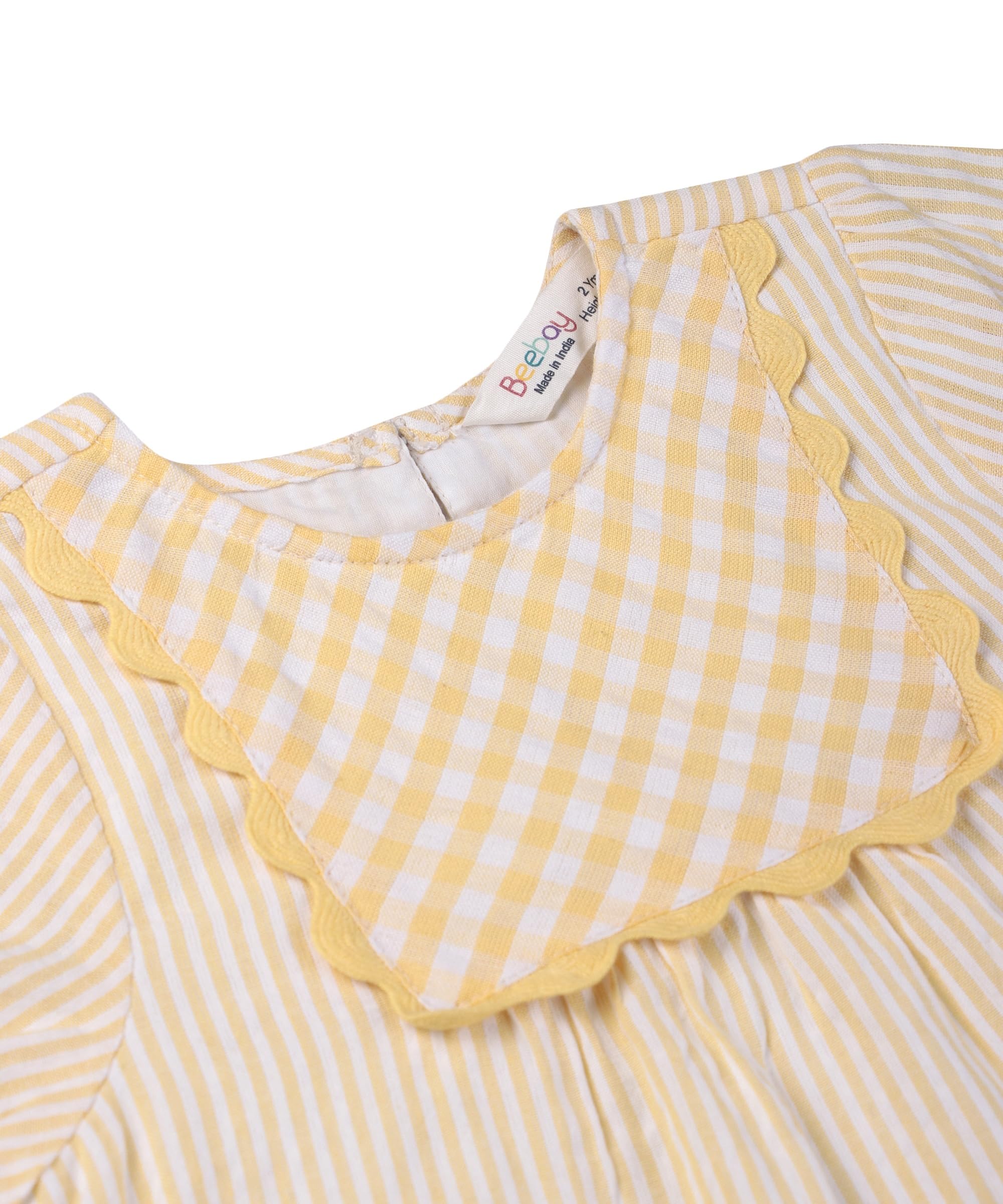Beebay Kids Girls Y/d lace Detail Dress Yellow