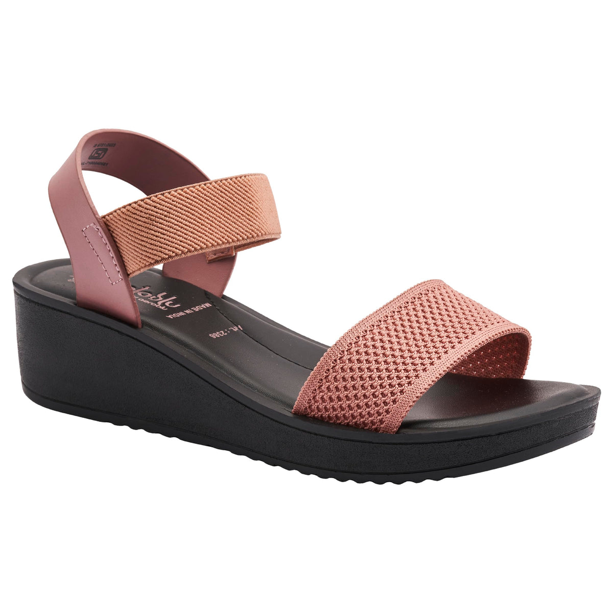 puntoblu Cushion Comfort Platform Heel Sandals for Women | Comfortable Padded Footbed | Breathable Mesh | Slingback Closure | An 3