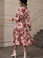 Kotty WomenS Fit And Flare Multicolor Printed Dress