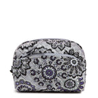 Vera Bradley Women's Cotton Medium Cosmetic Makeup Organizer Bag, Tranquil Medallion - Recycled Cotton, One Size