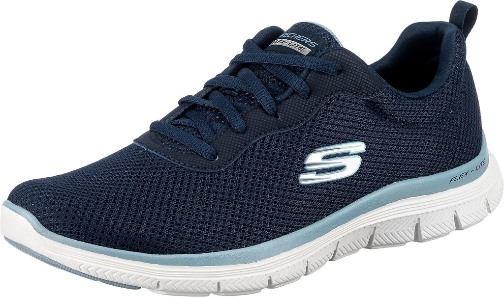 Skechers Women's Flex Appeal 4.0-Brilliant Vie Sneaker, Navy Blue, 7