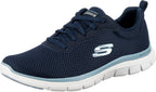 Skechers Women's Flex Appeal 4.0-Brilliant Vie Sneaker, Navy Blue, 7