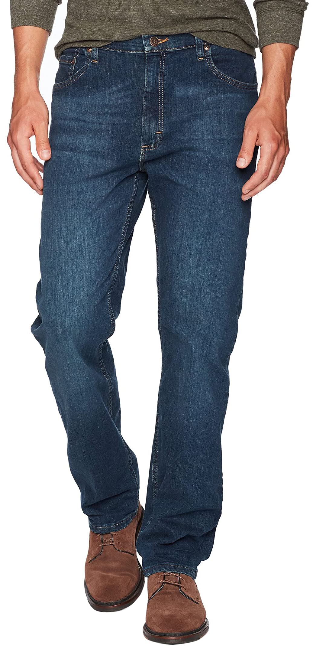 Wrangler Authentics Men's Classic 5-Pocket Regular Fit Jean, Twilight Flex, 31W x 34L