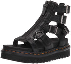 Dr. Martens Women's Olson Sandal, Black Aunt Sally, 6