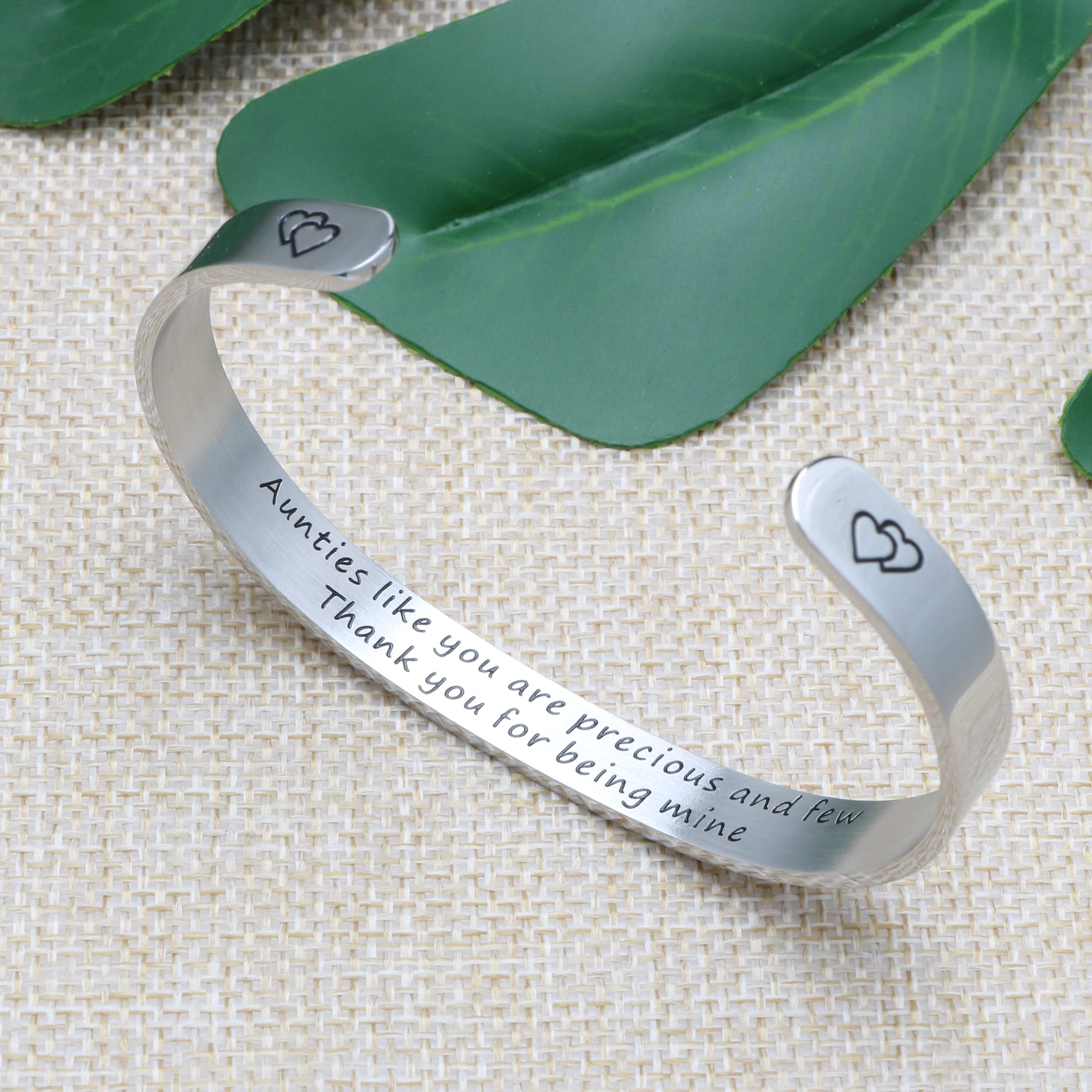 JoycuFF Inspirational Bracelets for Women Inspirational Cuff Bangle for Her with Engraved Message Christmas Birthday Gifts