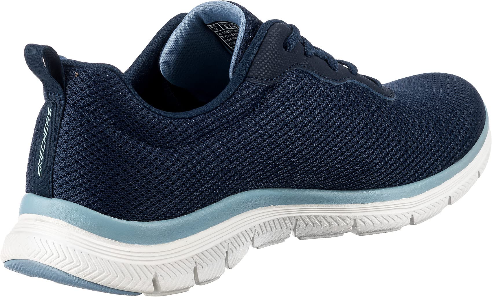 Skechers Women's Flex Appeal 4.0-Brilliant Vie Sneaker, Navy Blue, 7