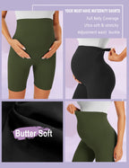 BONVIGOR Maternity Shorts Over The Belly Biker Workout Yoga Active Athletic Pregnancy Short Pants Lounge Pajama
