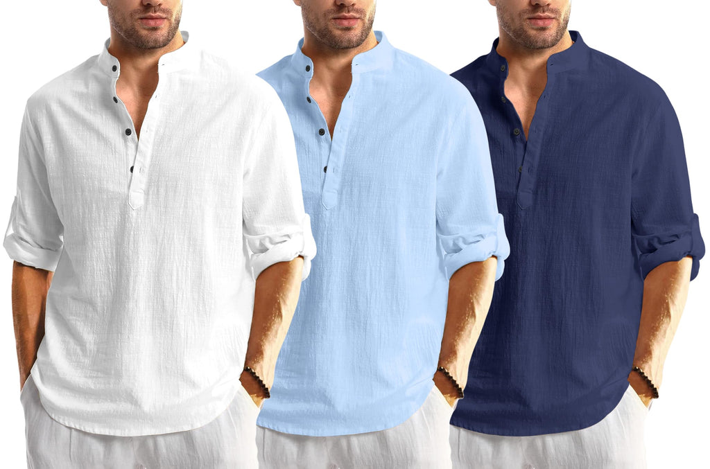 Zartha MenS Regular Fit Solid Pattern Cotton Blend Kurta With Spread Collar Long Sleeve And Standard Length | Shirt For Man
