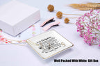 Topthink You Will Always Be My Baby Girl - Ceramic Jewelry Holder Ring Dish Trinket Tray - Daughter Gifts from Mom Or Dad - Birt