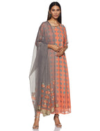 Aurelia WomenS Georgette Salwar Suit Set (20Fed10266-501227_T-Peach_Small)