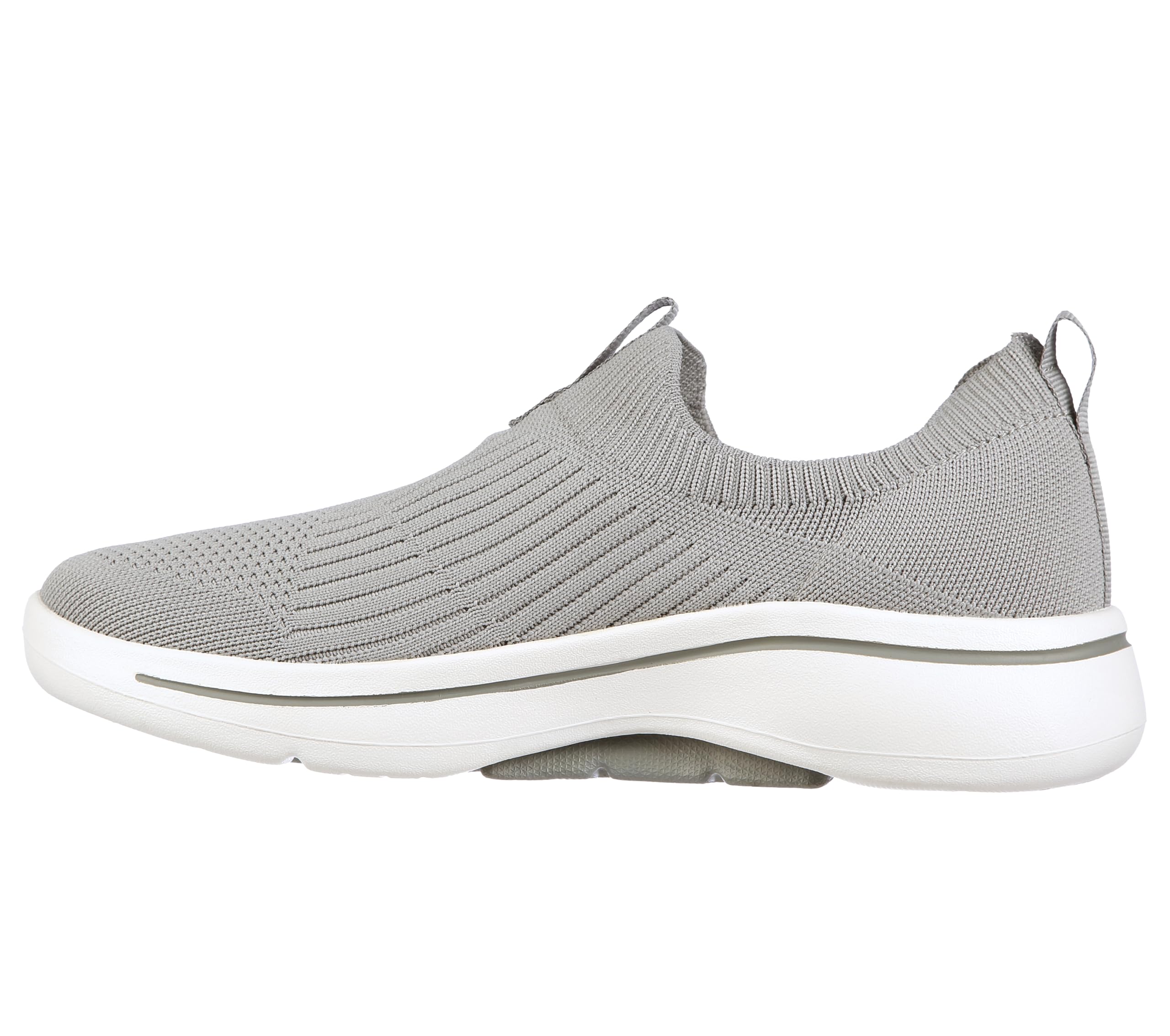 Skechers Women's Go Walk Arch Fit Iconic Sneaker, Grey, 9.5