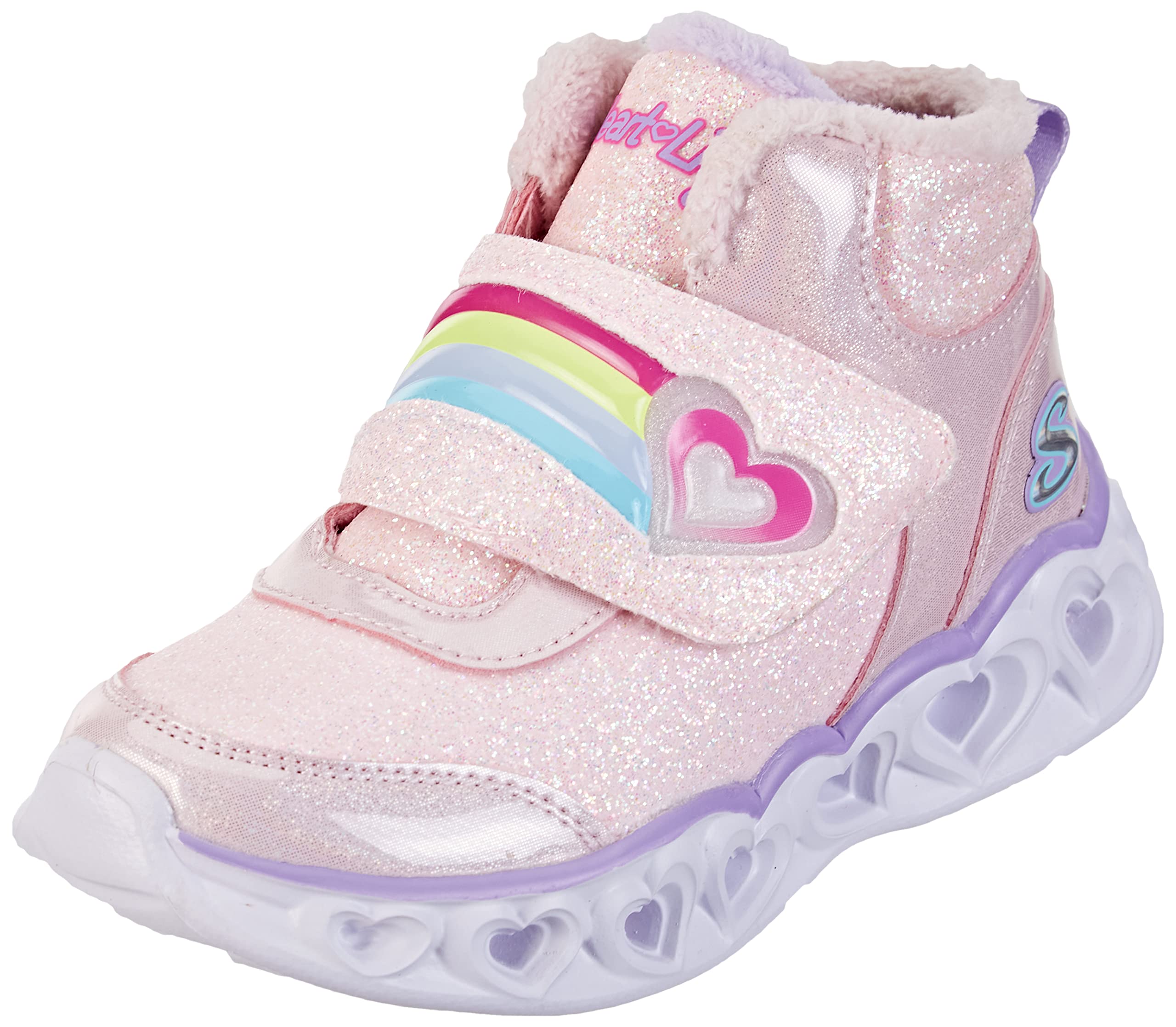 Skechers Girls Heart Lights Brilliant Rainbo Sneakers