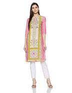 W For Woman Straight Kurta (18Auw11026-110042_Multicolor_6)