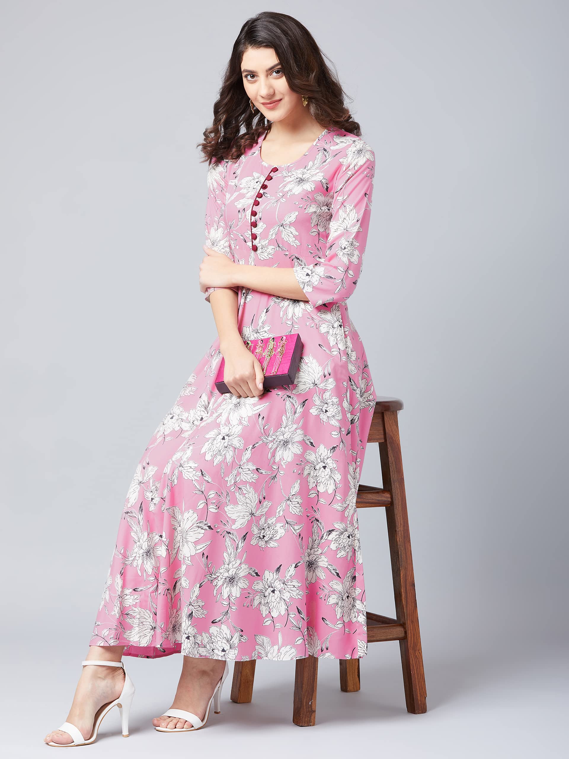 Tissu WomenS Rayon A-Line Kurta
