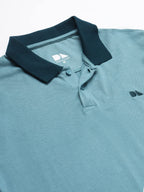 Dennis Lingo Mens Slim Fit Sea Green Polo T-Shirt