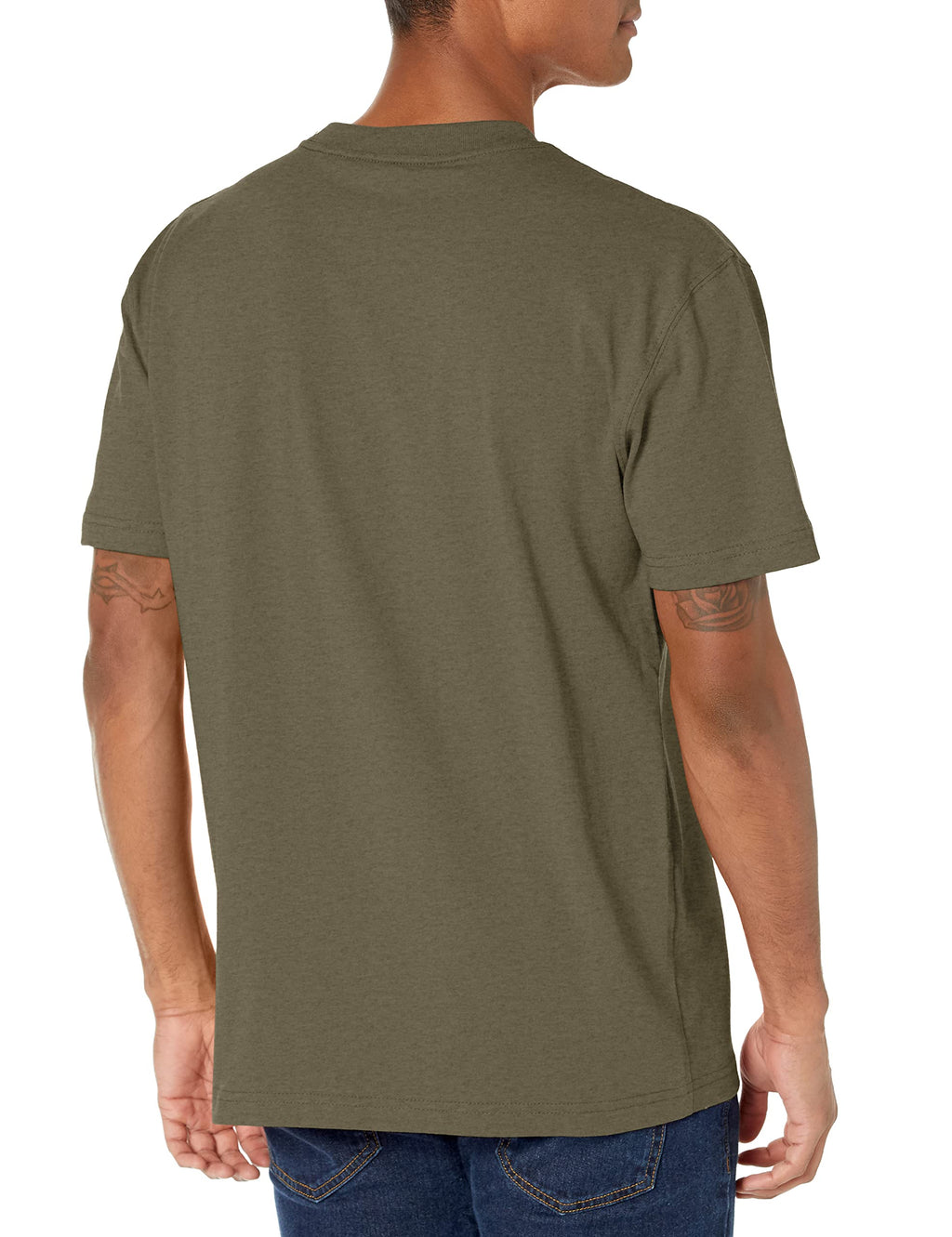 Dickies mens Heavyweight Crew Neck Short Sleeve Tee Big-tall T Shirt, Black Olive, X-Large Tall US