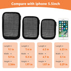 DARIN TSA Approved Clear Toiletry Bag Tansparent Travel Makeup Bag Zipper Cosmetic Pouch, Airline 3-1-1 Rule Carry-On Flight Liq