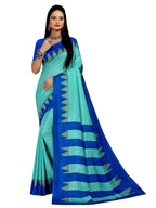 Vimla WomenS Mysore Crepe Silk Uniform Saree With Printed 6 Yard Length And Unstitched Blouse Piece Office Wear Saree