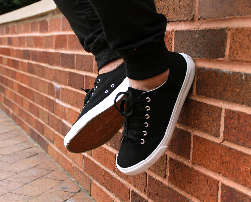 Fear0 NJ Simple BlackWhite Skateboard gum grip Skateboard canvas Sneakers Men(D0102H7S4KX)