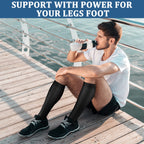 FEYHAY Copper Compression Socks (3 Pairs) 15-20 mmHg Circulation is Best Athletic & Daily for Men & Women, Running, Climbing (Sm