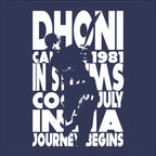 Uniplanet Store MenS Printed Regular Fit T-Shirt (Urt-Dhoni1981-Navyblue-018-P_Navy Blue