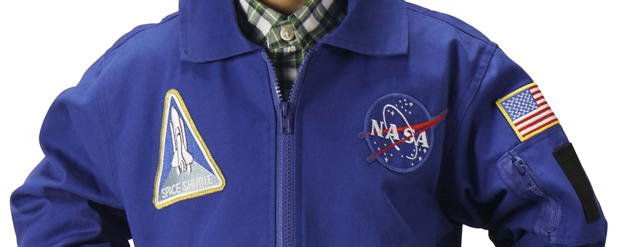 Aeromax Youth NASA Astronaut Flight Jacket, Blue, Small