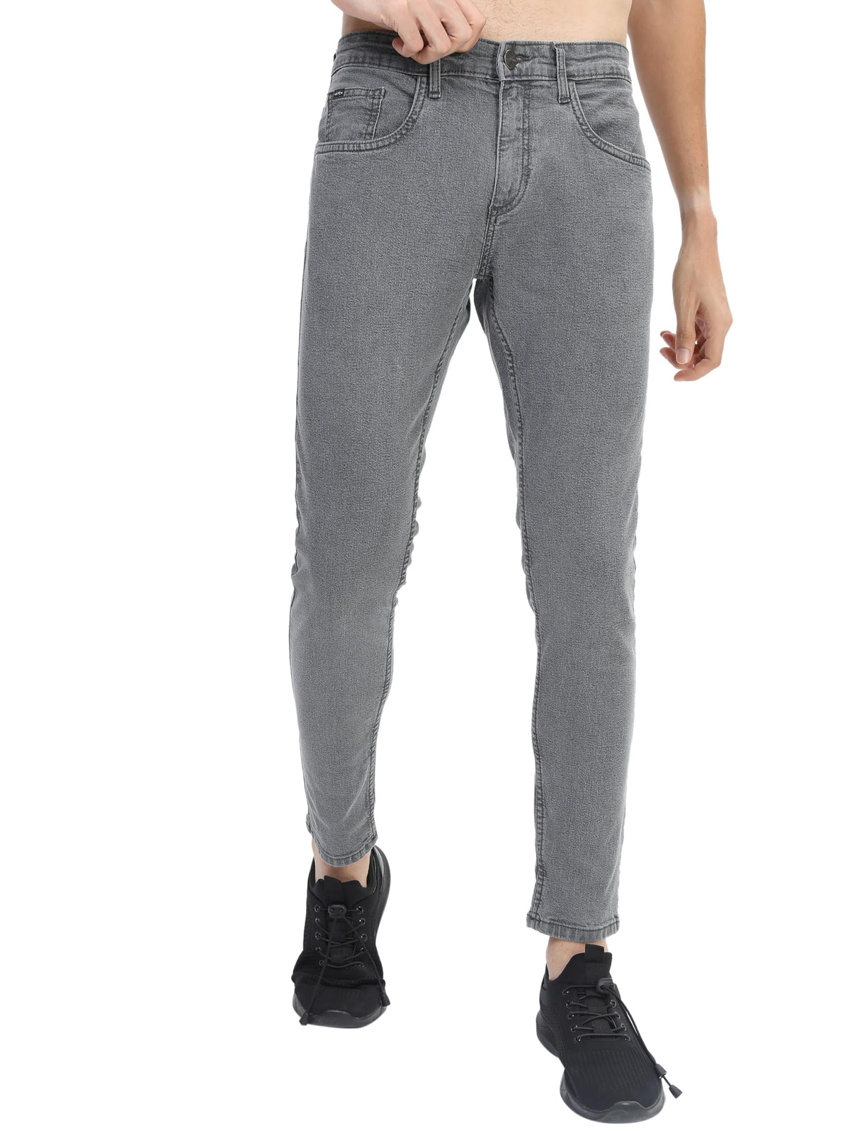 Ketch MenS Skinny Jeans (Khjn000334_Grey_30), Mid Rise