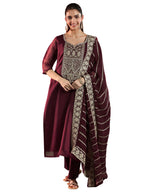 Libas WomenS Organza Kurta Set (49239